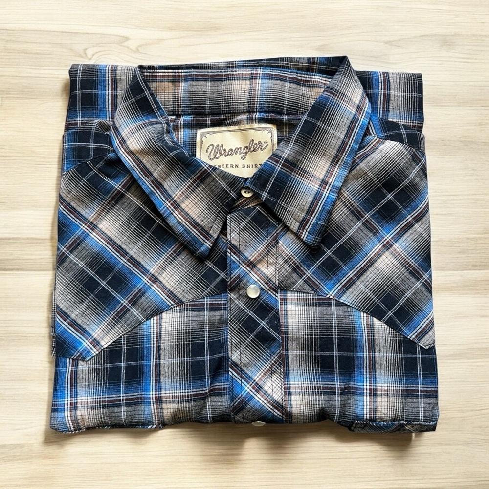 Wrangler Western Snap Button Long Sleeve Shirt